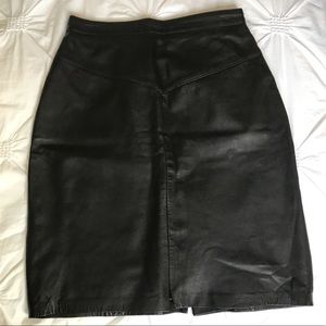 Vintage Leather Skirt